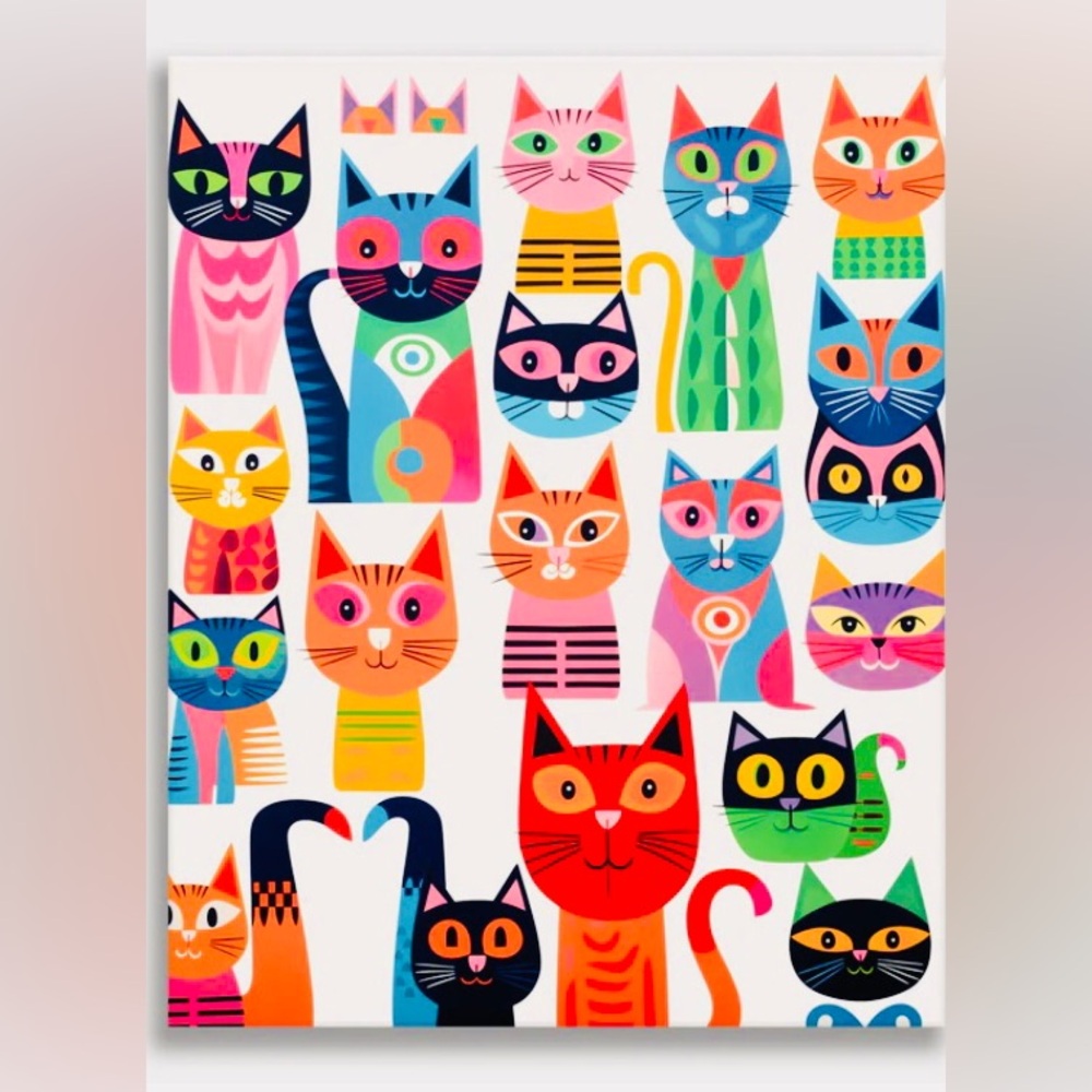 Number Artist Complete Paint By Numbers Kit 16x20" "Cat Collection"